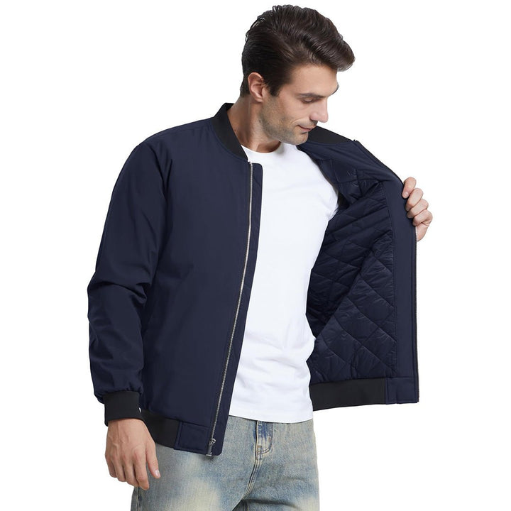 Men's Water-Resistant Windproof Bomber Casual Jackets - Men's Coats