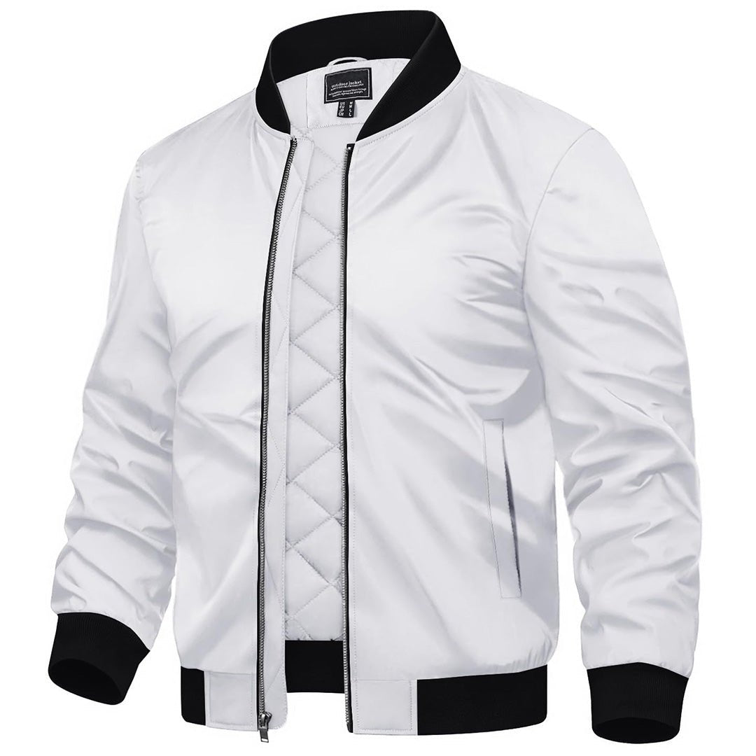 Men's Water-Resistant Windproof Bomber Casual Jackets - LT23M1148