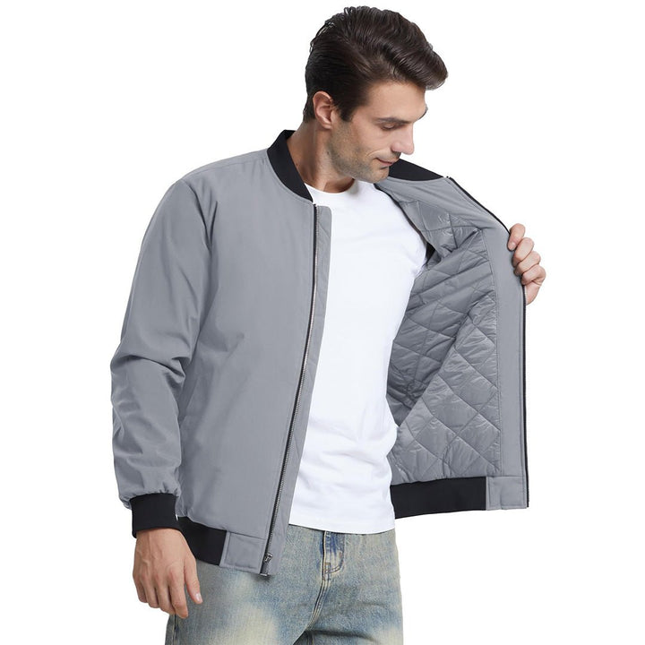 Men's Water-Resistant Windproof Bomber Casual Jackets - Men's Coats