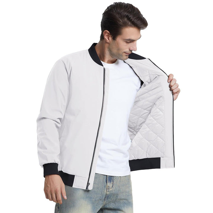 Men's Water-Resistant Windproof Bomber Casual Jackets - Men's Coats