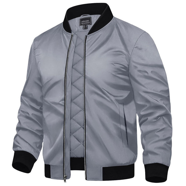 Men's Water-Resistant Windproof Bomber Casual Jackets - Men's Coats