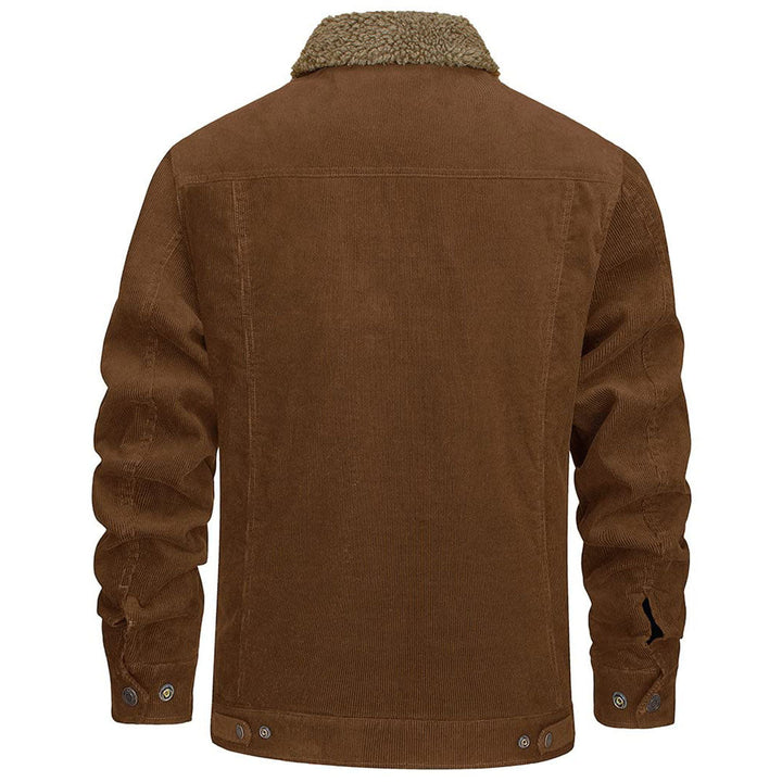 Men's Winter Corduroy Cotton Jacket Turn Down Collar - Fall Winter 2022