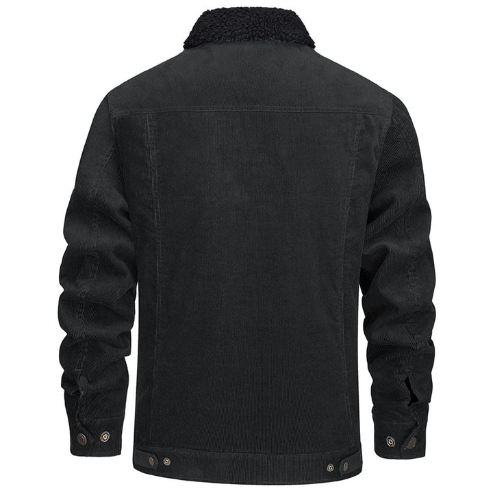 Men's Winter Corduroy Cotton Jacket Turn Down Collar - Fall Winter 2022