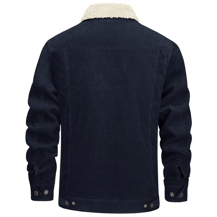 Men's Winter Corduroy Cotton Jacket Turn Down Collar - Fall Winter 2022