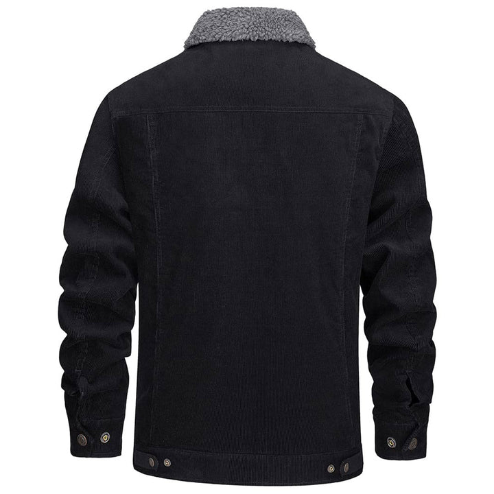 Men's Winter Corduroy Cotton Jacket Turn Down Collar - Fall Winter 2022