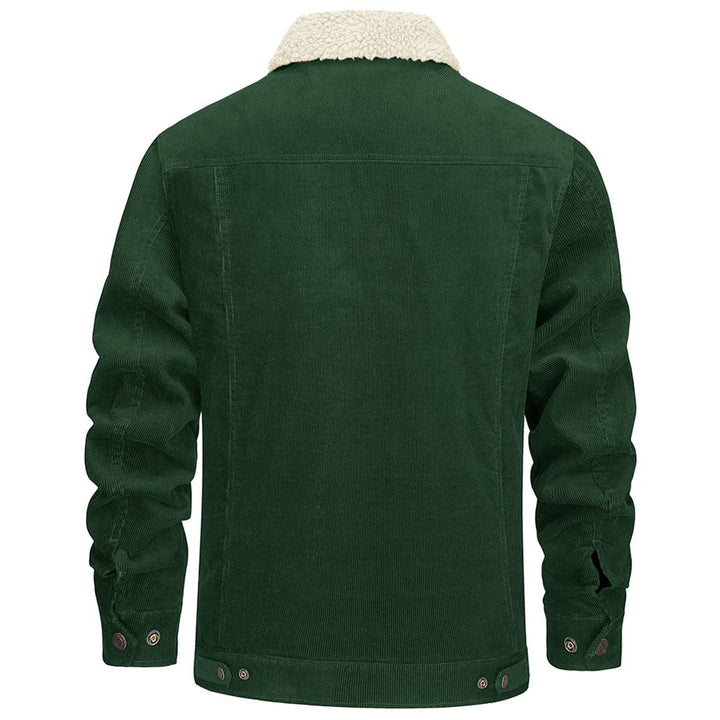 Men's Winter Corduroy Cotton Jacket Turn Down Collar - Fall Winter 2022