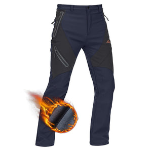 TACVASEN Navy Insulated Fleece Lined Winter Hiking Pants