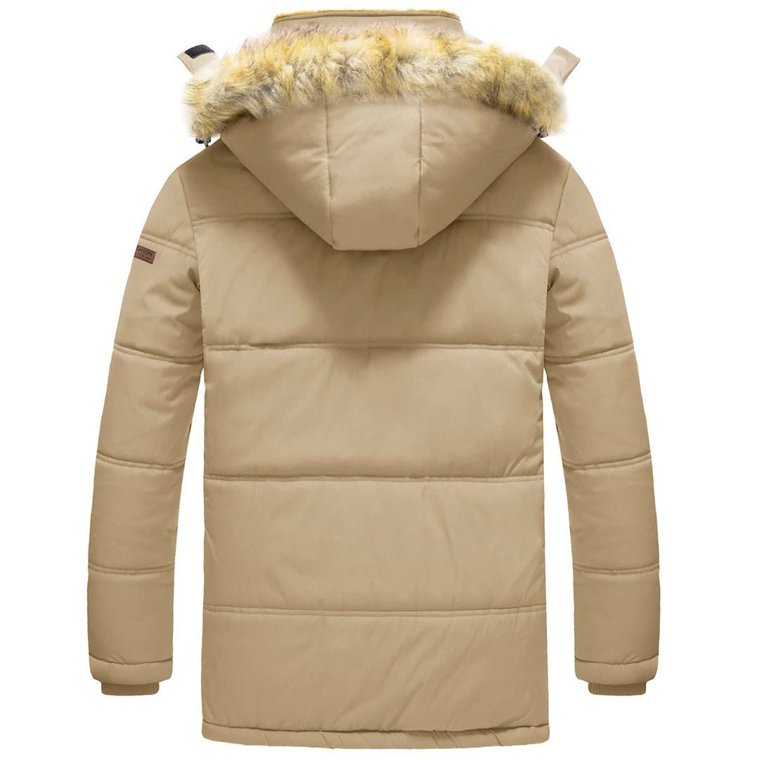 Men's Winter Jacket with Hood Snow Ski Coat - TACVASEN