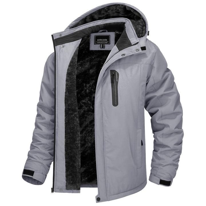 Men's Winter Windproof Fleece Lined Jacket - Men's Coats