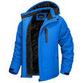 TACVASEN Sapphire Blue Insulated Fleece Lined Winter Hiking Jacket