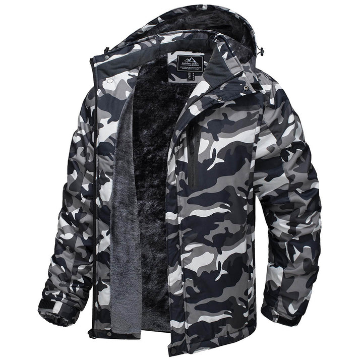 Men's Winter Windproof Fleece Lined Jacket - Men's Coats