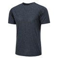 TACVASEN Black Men's Quick - Dry Solid Round Neck T-shirt
