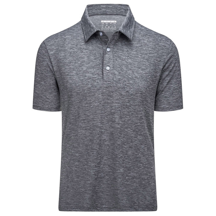 TACVASEN Golf 3 Buttons Spread Collar Solid Polo Shirt - Men's Polo Shirts