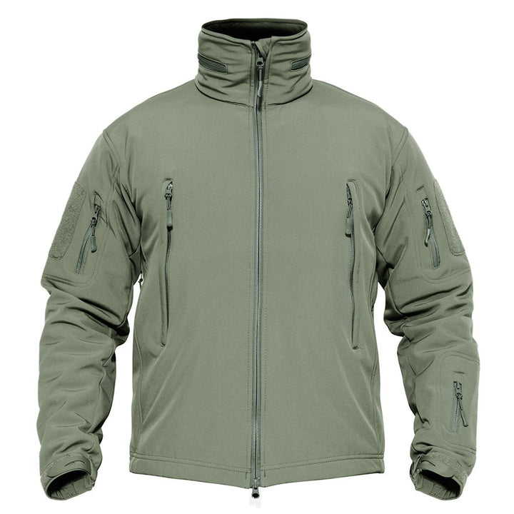 TACVASEN Men's Combat Airsoft Softshell Fleece Army Coat - Men's Coats