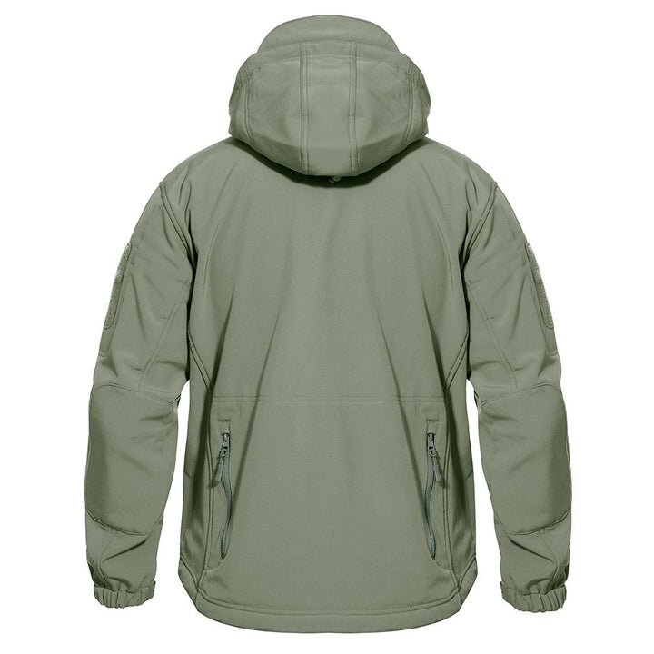 TACVASEN Men's Combat Airsoft Softshell Fleece Army Coat - Men's Coats