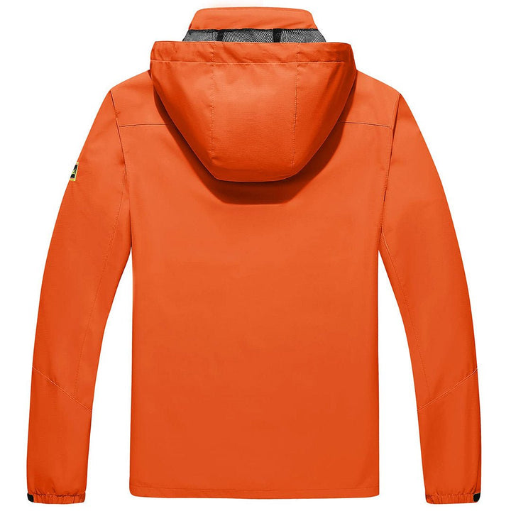TACVASEN Men's Lightweight Waterproof Hooded Outdoor Hiking Jacket - Men's Jackets