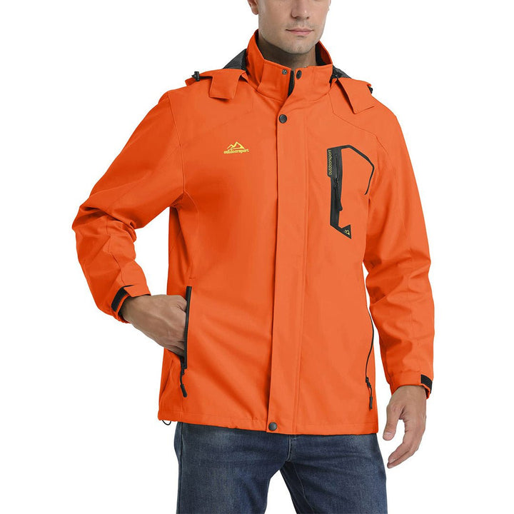 TACVASEN Men's Lightweight Waterproof Hooded Outdoor Hiking Jacket - Men's Jackets