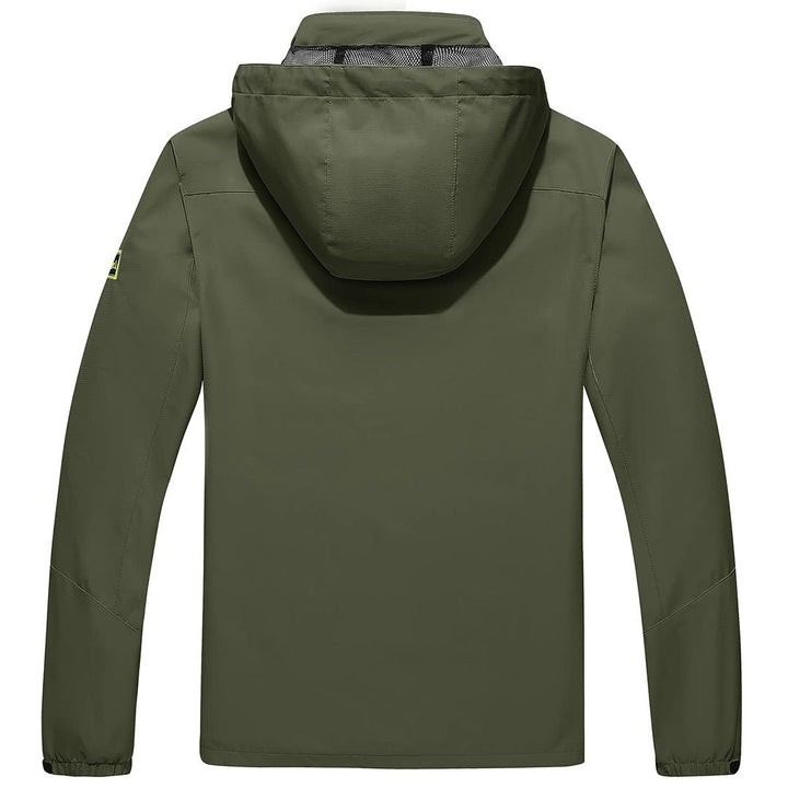 TACVASEN Men's Lightweight Waterproof Hooded Outdoor Hiking Jacket - Men's Jackets