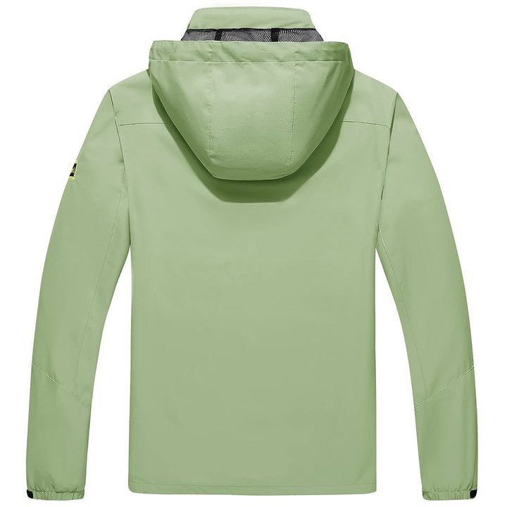 TACVASEN Men's Lightweight Waterproof Hooded Outdoor Hiking Jacket - Men's Jackets