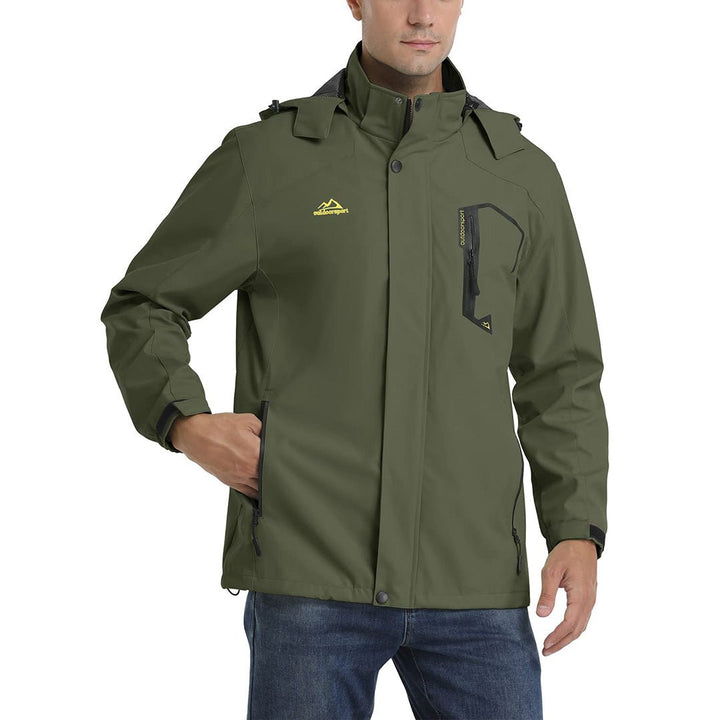 TACVASEN Men's Lightweight Waterproof Hooded Outdoor Hiking Jacket - Men's Jackets