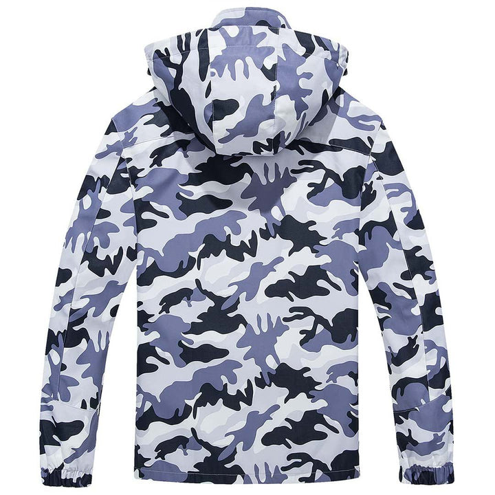 TACVASEN Men's Lightweight Waterproof Hooded Outdoor Hiking Jacket - Men's Jackets