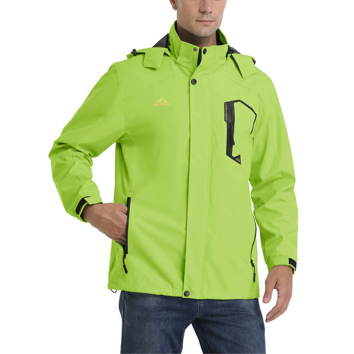 TACVASEN Men's Lightweight Waterproof Hooded Outdoor Hiking Jacket - Men's Jackets