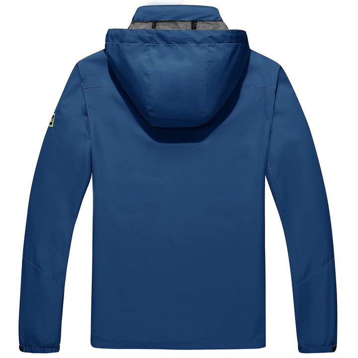 TACVASEN Men's Lightweight Waterproof Hooded Outdoor Hiking Jacket - Men's Jackets