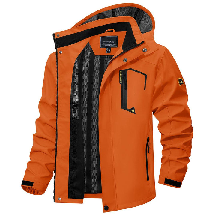 TACVASEN Men's Lightweight Waterproof Hooded Outdoor Hiking Jacket - Men's Jackets
