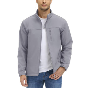 Men's Fleece Lined Softshell Waterproof Outdoor Jackets - H22M688D