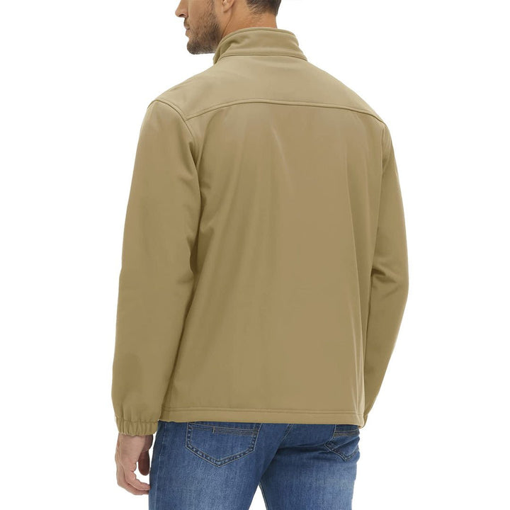TACVASEN Men's Softshell Fleece Lined Water Resistant Outdoor Tactical Jackets - Men's Jackets