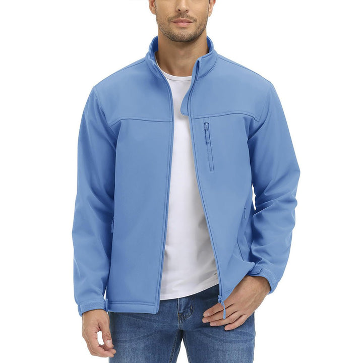 TACVASEN Men's Softshell Fleece Lined Water Resistant Outdoor Tactical Jackets - Men's Jackets