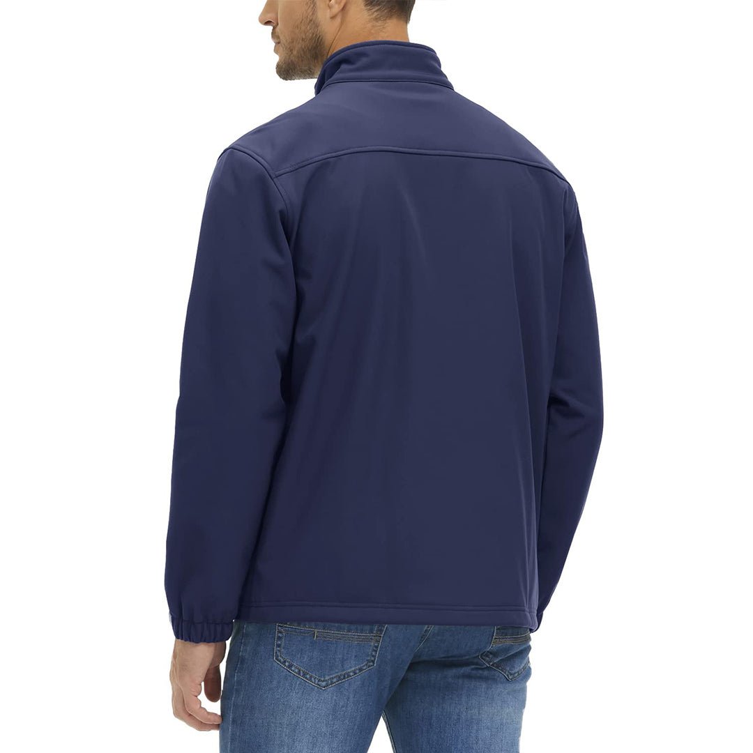 Men's Fleece Lined Softshell Waterproof Outdoor Jackets - H22M688D
