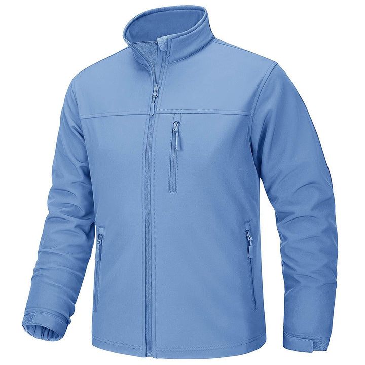 TACVASEN Men's Softshell Fleece Lined Water Resistant Outdoor Tactical Jackets - Men's Jackets