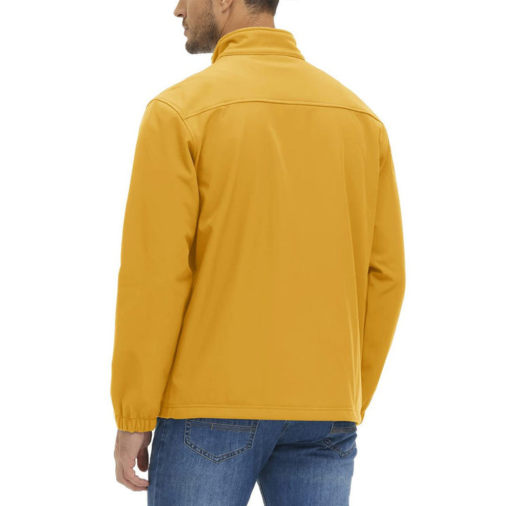TACVASEN Men's Softshell Fleece Lined Water Resistant Outdoor Tactical Jackets - Men's Jackets