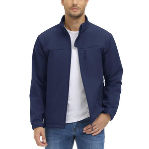 Men's Fleece Lined Softshell Waterproof Outdoor Jackets - H22M688D