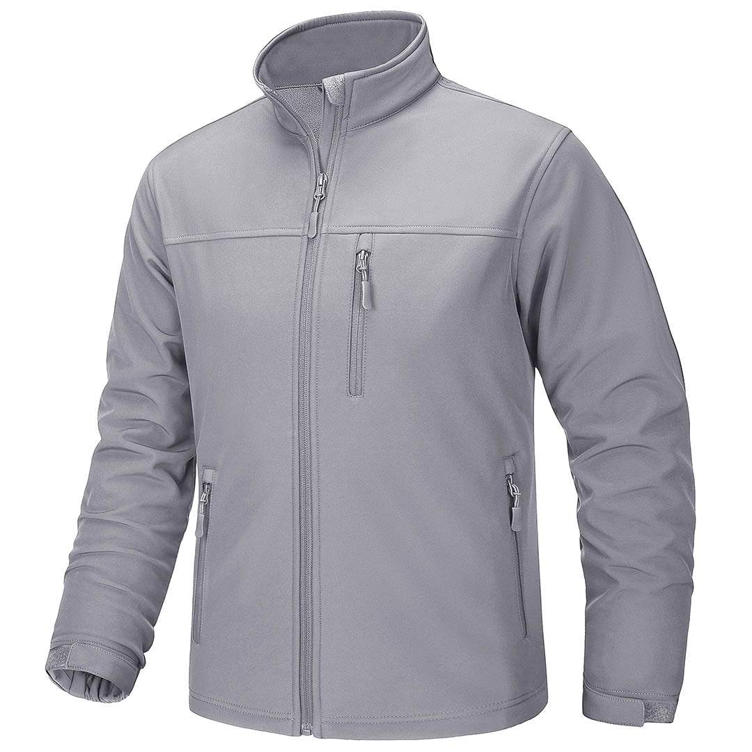 Men's Fleece Lined Softshell Waterproof Outdoor Jackets - H22M688D