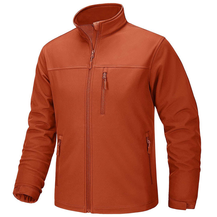 TACVASEN Men's Softshell Fleece Lined Water Resistant Outdoor Tactical Jackets - Men's Jackets