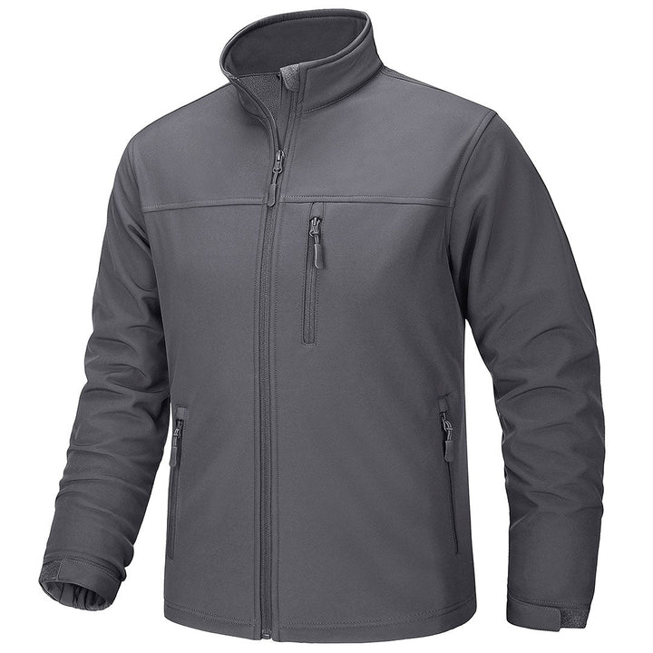 TACVASEN Men's Softshell Fleece Lined Water Resistant Outdoor Tactical Jackets - Men's Jackets