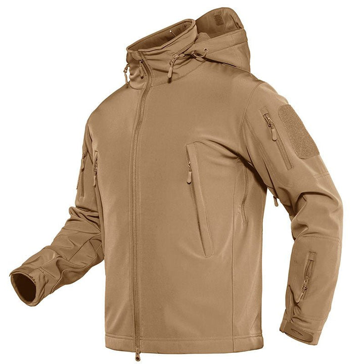 TACVASEN Men's Combat Airsoft Softshell Fleece Army Coat - Men's Coats