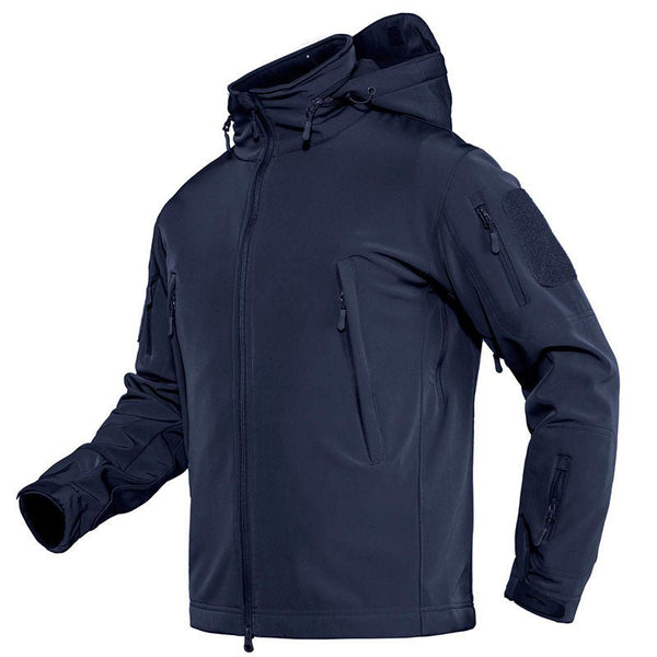 TACVASEN Men's Combat Airsoft Softshell Fleece Army Coat - Men's Coats