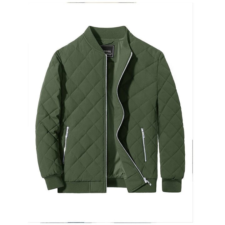 Women's Diamond Quilted Jackets Lightweight Casual Bomber Jacket -