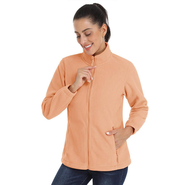 Women's Fleece Full Zip Lightweight Jacket - Women's Jackets