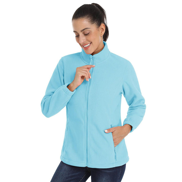 Women's Fleece Full Zip Lightweight Jacket - Women's Jackets