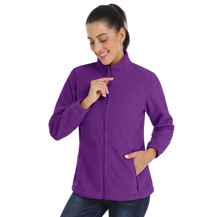 Women's Fleece Full Zip Lightweight Jacket - Women's Jackets
