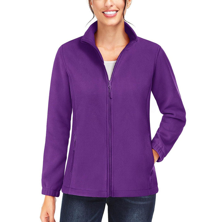 Women's Fleece Full Zip Lightweight Jacket - Women's Jackets