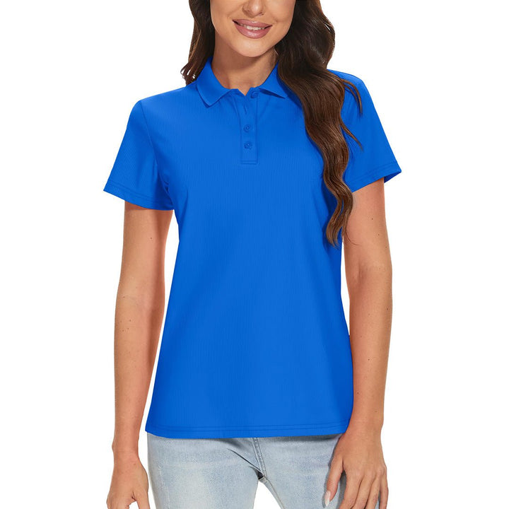 Women's Golf Tennis 4-Button Lightweight Quick-Dry Polo Shirts - Women's Shirts