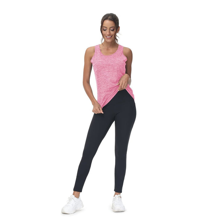 Women's Lightweight Athletic Yoga Crewneck Tank Tops - Women's Shirts