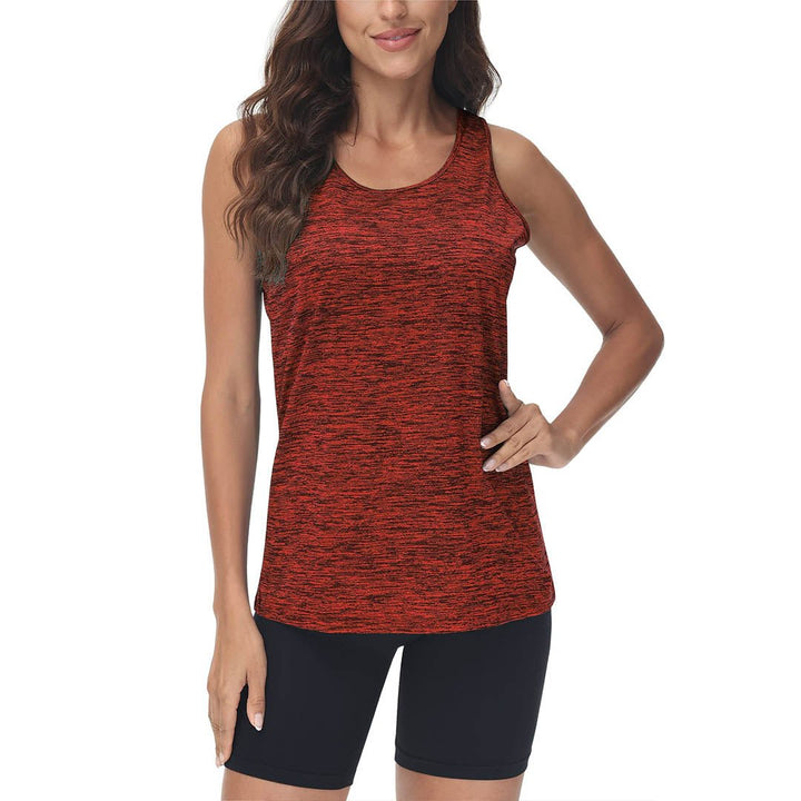 Women's Lightweight Athletic Yoga Crewneck Tank Tops - Women's Shirts