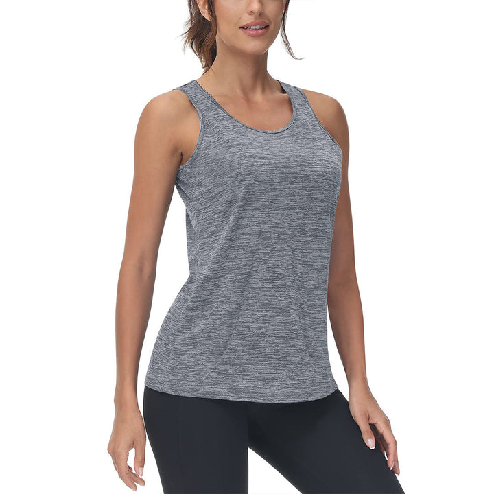 Women's Lightweight Athletic Yoga Crewneck Tank Tops - Women's Shirts