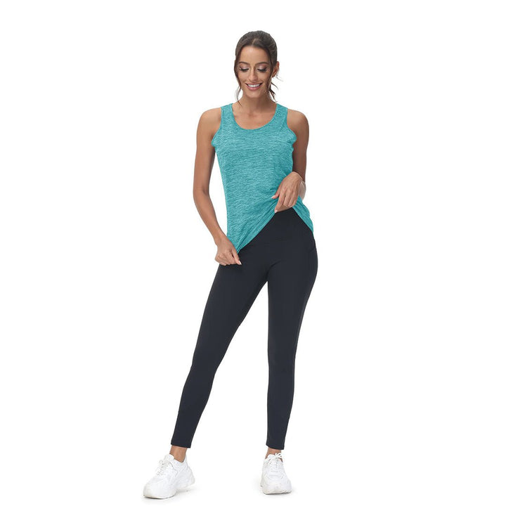 Women's Lightweight Athletic Yoga Crewneck Tank Tops - Women's Shirts